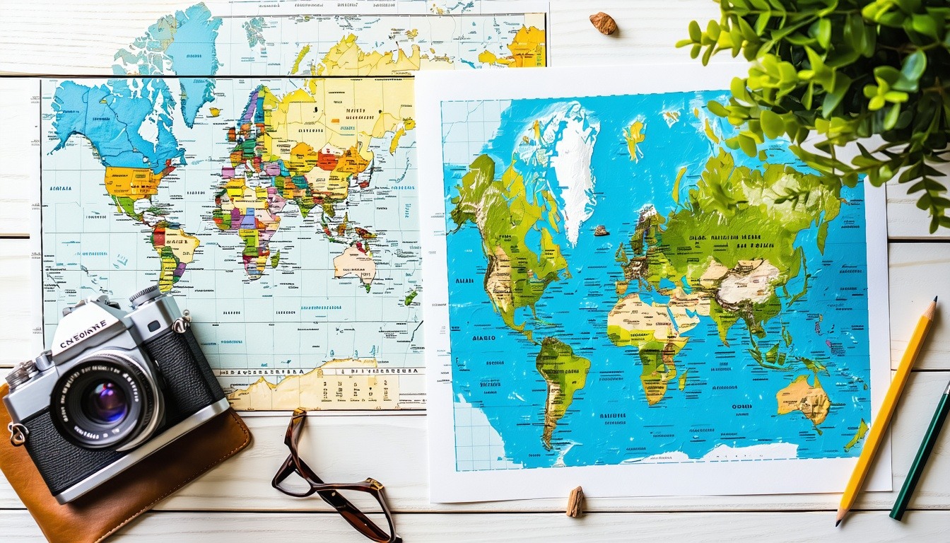 Custom travel planning illustration