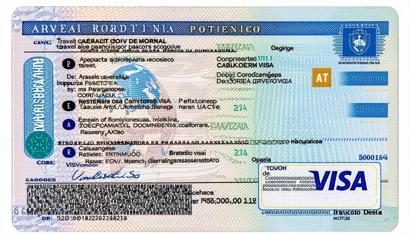Visa and travel advice illustration